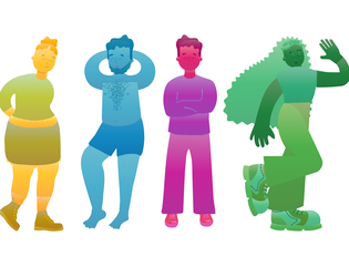 Different young people from all backgrounds.