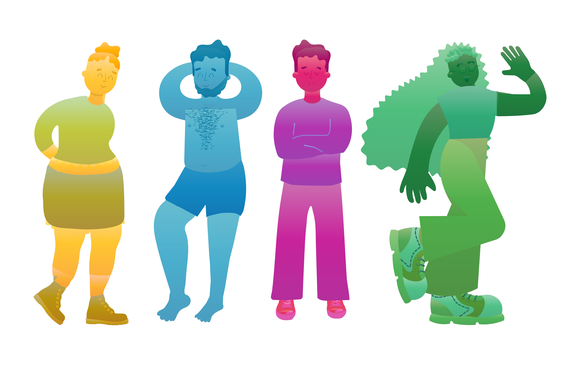 Different young people from all backgrounds.